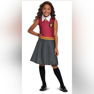 Children's Wizard School Costume - Maroon and Gray 10/12